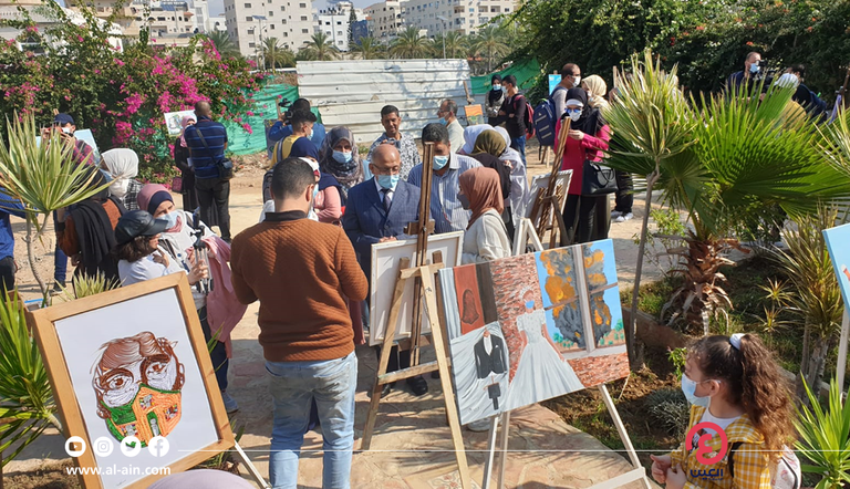 إحدى لوحات المعرض