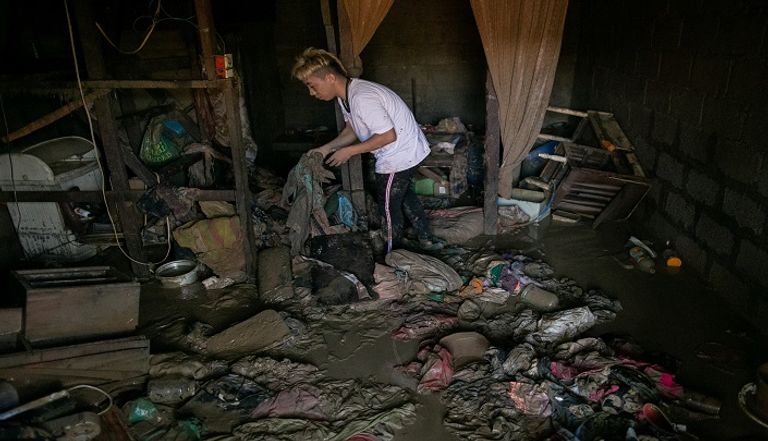 فيضانات بسبب إعصار