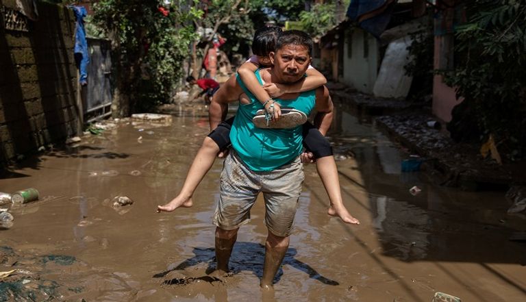 فيضانات بسبب إعصار