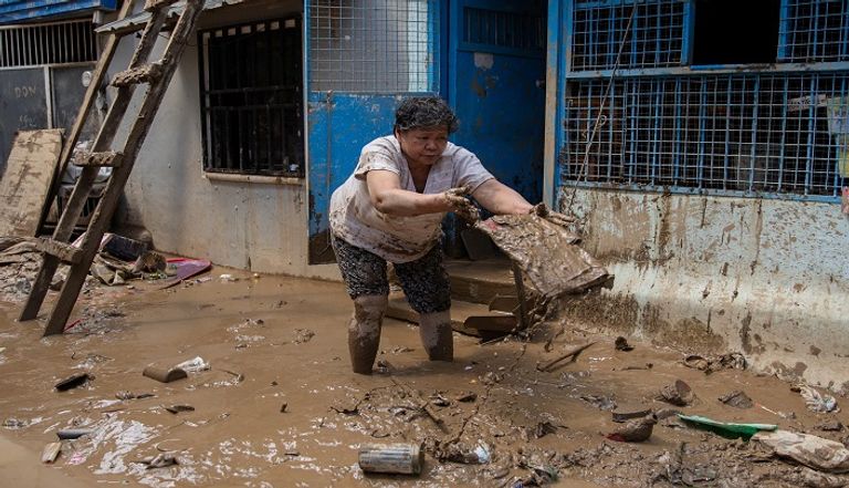 فيضانات بسبب إعصار