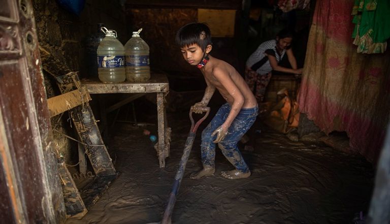 فيضانات بسبب إعصار