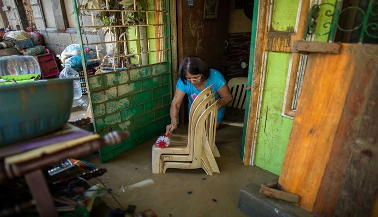 فيضانات بسبب إعصار