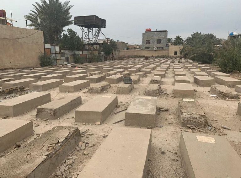 جانب من مقابر اليهود في بغداد