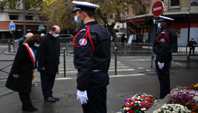 جانب من إحياء ذكرى هجمات باريس 2015