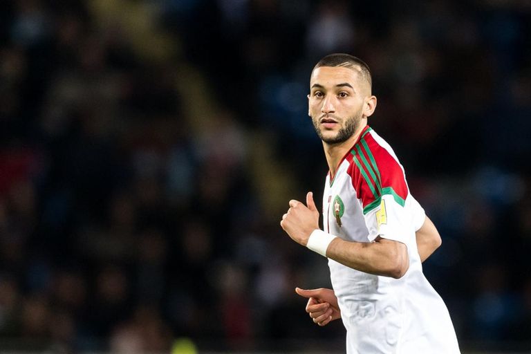 حكيم زياش نجم منتخب المغرب