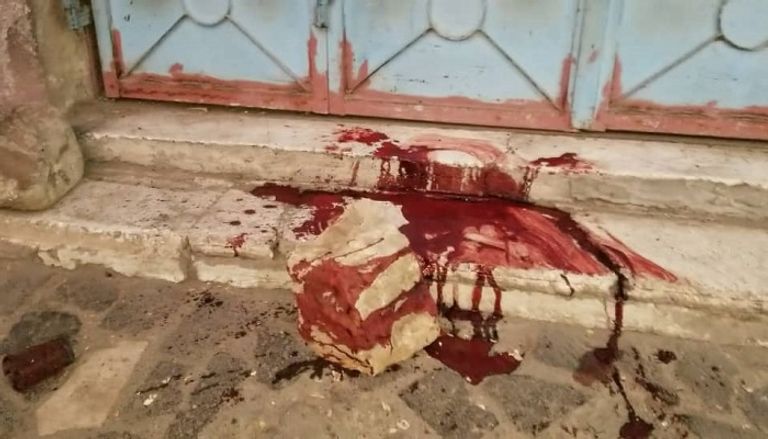 آثار ضحايا الهجوم الحوثي في تعز