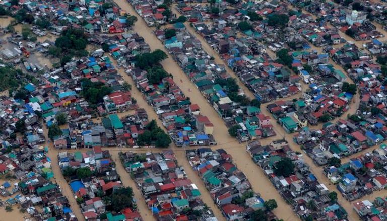 فيضانات نتيجة إعصار فامكو في الفلبين