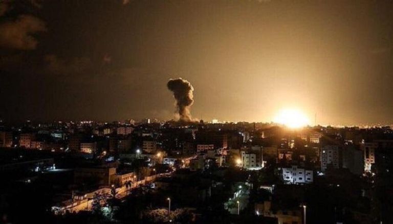 قصف إسرائيلي سابق لمواقع بغزة