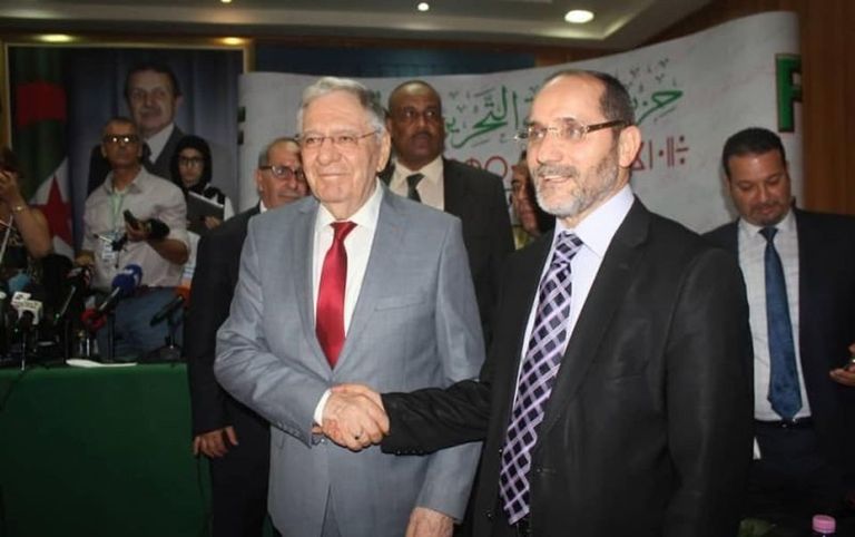 الإخواني مقري مع الأمين العام الأسبق للحزب الحاكم المتهم بالفساد