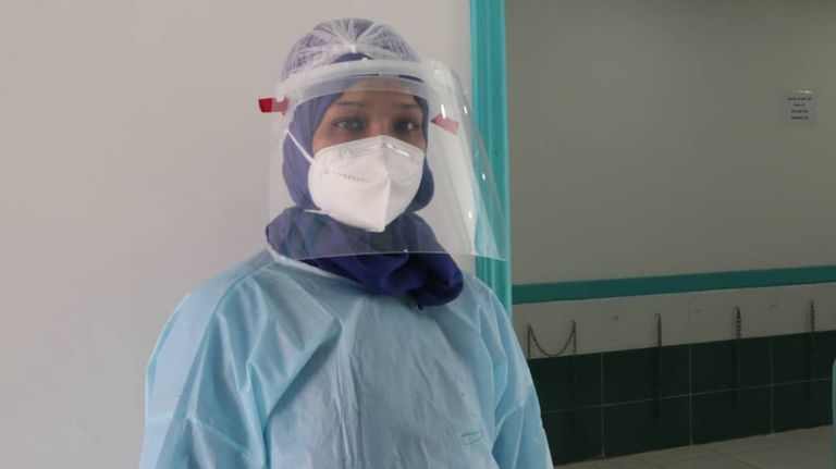 جانب من تدريب مجموعة يمنيات