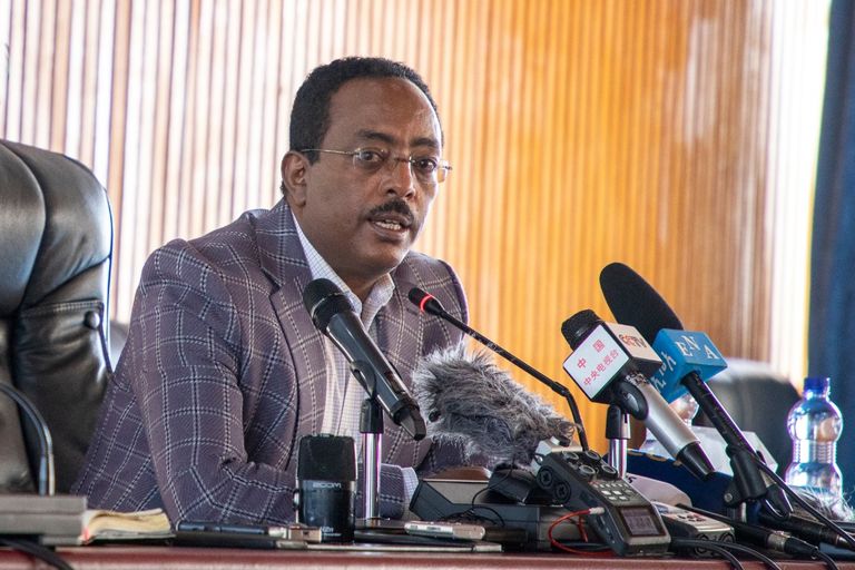 المؤتمر الصحفي للسفير رضوان حسين والجنرال بولتي تاديسي