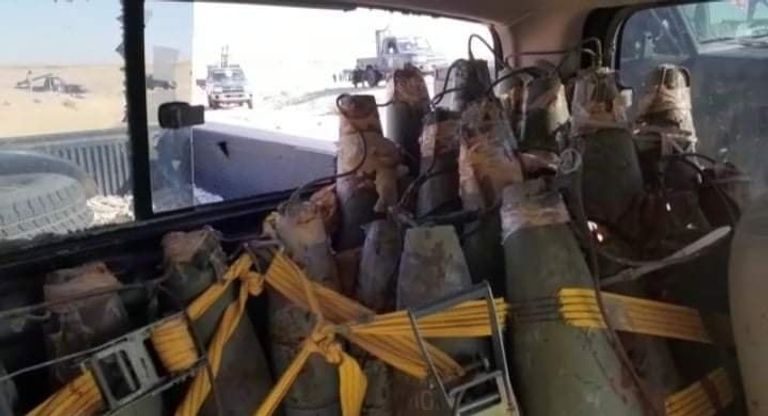 مفخخات عثر عليها الجيش الليبي