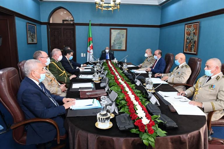 الرئيس الجزائري في اجتماع للمجلس الأعلى للأمن - أرشيفية الرئيس الجزائري عبد المجبد تبون - أرشيفية