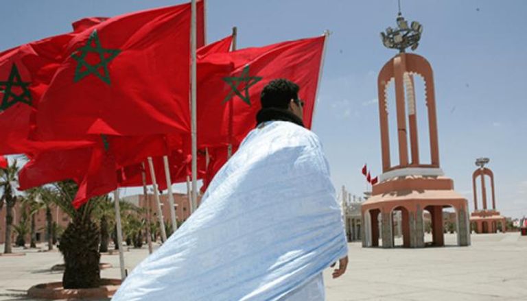 أعلام المغرب ترفرف في مدينة العيون- أرشيفية