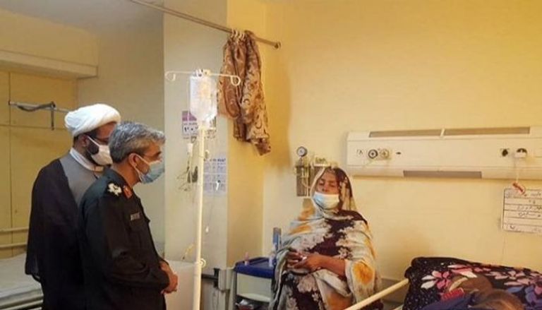 السيدة الإيرانية ترقد في المستشفى لمعالجة حروقها