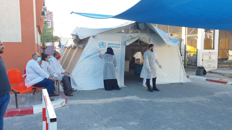 سيارة إسعاف في قطاع غزة