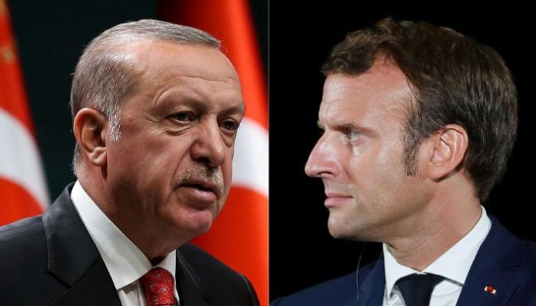 الرئيسان الفرنسي ماكرون والتركي رجب أردوغان