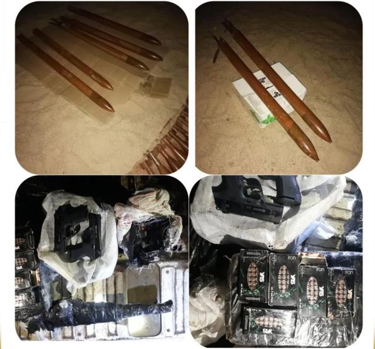 جانب من المضبوطات