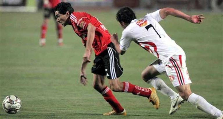محمد بركات في إحدى مواجهات الأهلي أمام الزمالك الأهلي والزمالك في دوري أبطال أفريقيا 2008