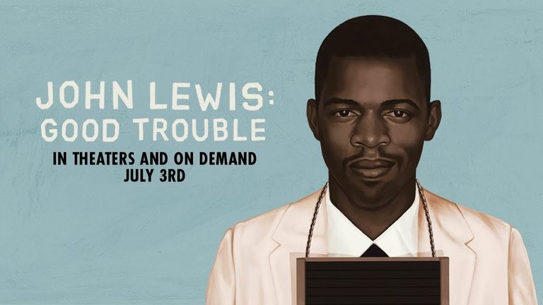 ملصق الفيلم الوثائقي John Lewis: Good Trouble وثائقي