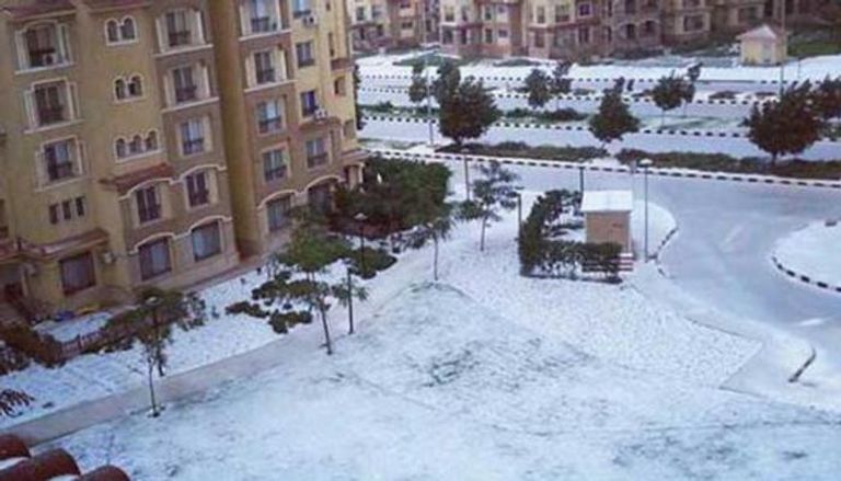 الثلوج في مصر خلال الشتاء الماضي