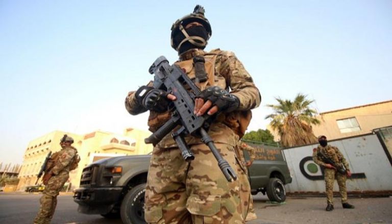 قوات من الجيش العراقي بإحدى نقاط التأمين- أرشيفية