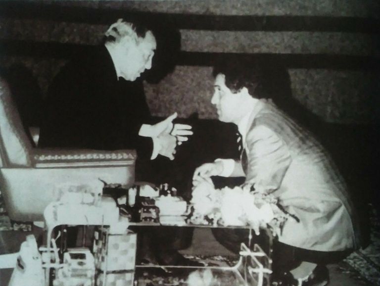 محمود الإدريسي والحسن الثاني محمود الإدريسي