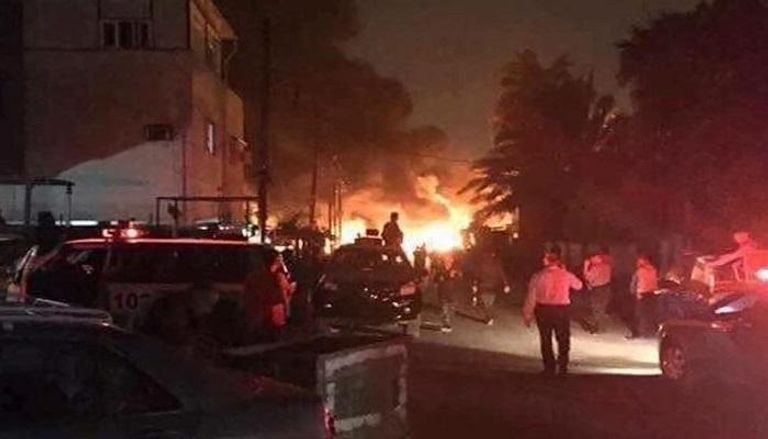 انفجار سابق وسط بغداد