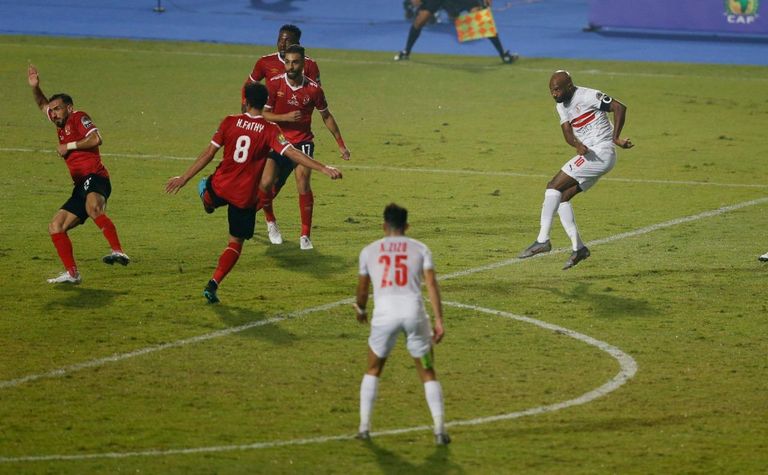 شيكابالا سجل هدف التعادل للزمالك أمام الأهلي