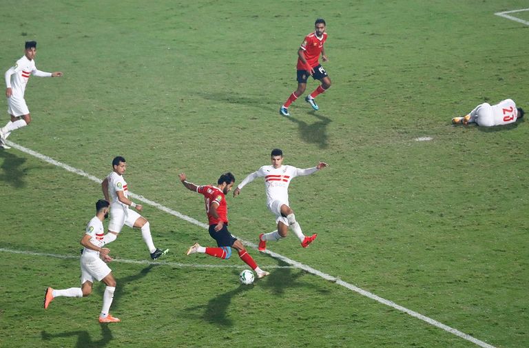 من مباراة الأهلي والزمالك في نهائي دوري أبطال أفريقيا