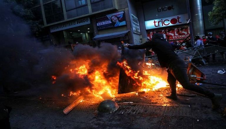أعمال عنف وشغب في مظاهرات تشيلي
