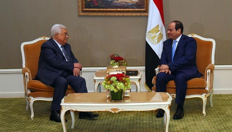 الرئيس السيسي في لقاء سابق بنظيره الفلسطيني
