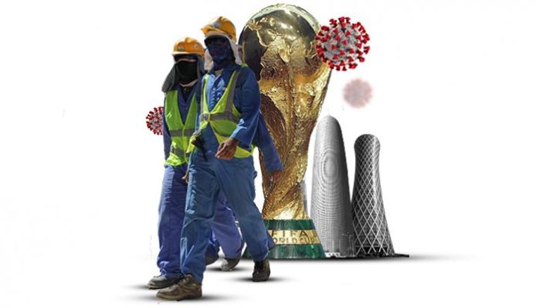 كورونا يغزو مساكن عمالة كأس العالم وتجاهل قطري