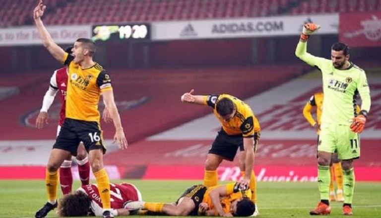 لحظة إصابة اللاعب