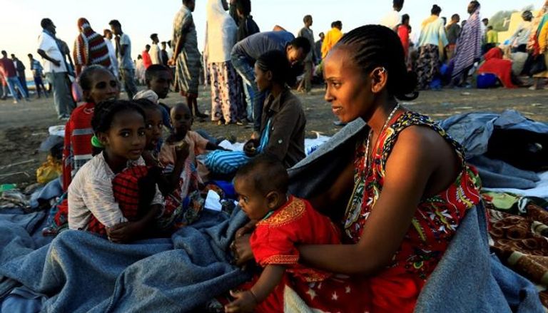 لاجئون إثيوبيون فروا إلى السودان هربا من الحرب بإقليم تيجراي
