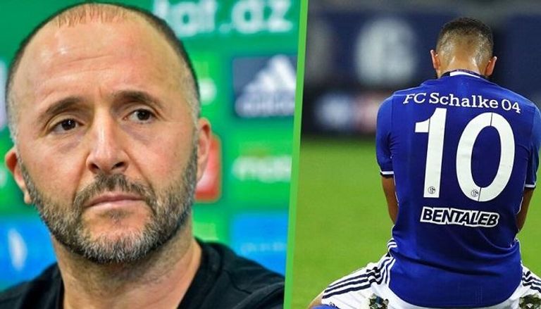 نبيل بن طالب لاعب منتخب الجزائر ومدربه جمال بلماضي