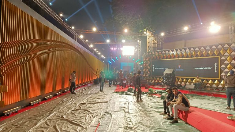 تجهيزات مهرجان القاهرة السينمائي