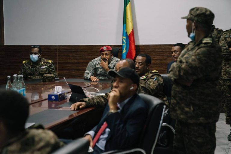 آبي أحمد يتابع سير العملية العسكرية في إقليم تجراي