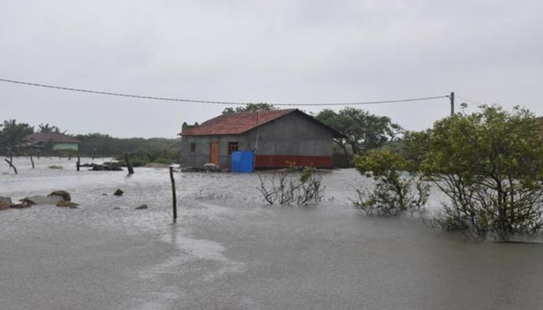 منسوب مياه الأمطار وصل إلى نحو 200 ملليمتر في بعض مناطق سريلانكا 