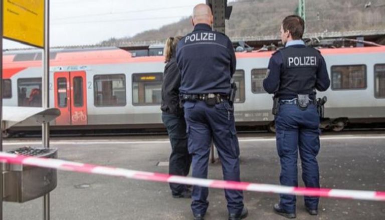 انتشار للشرطة الألمانية في إحدى محطات القطارات- أرشيفية