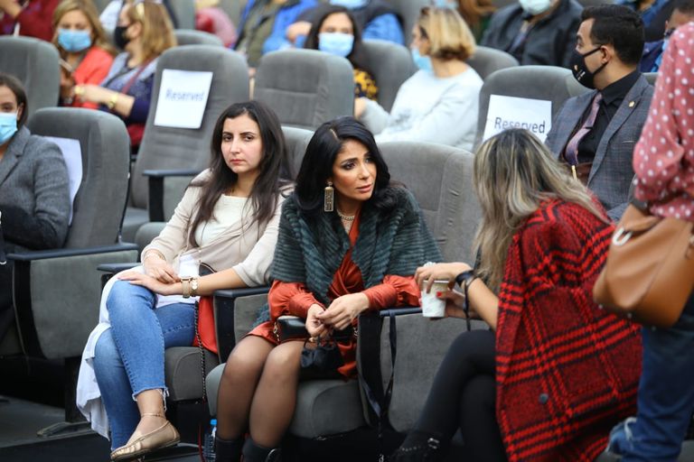 منى زكي في ندوة مهرجان القاهرة السينمائي