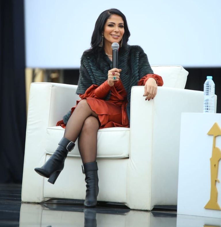 منى زكي في ندوة مهرجان القاهرة السينمائي