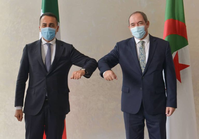 وزيرا خارجية الجزائر وإيطاليا 
