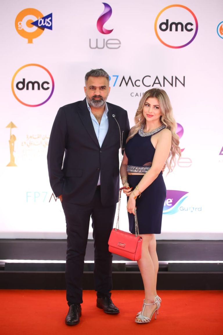 شريف سلامة وزوجته داليا مصطفى