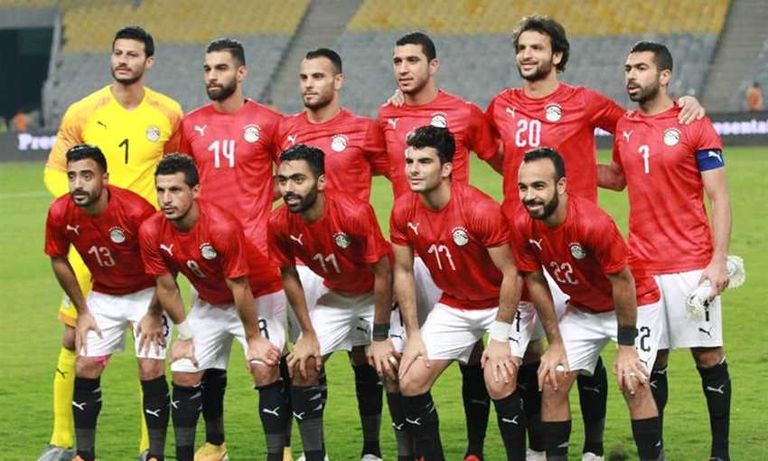 لاعبو فريق منتخب مصر لكرة القدم