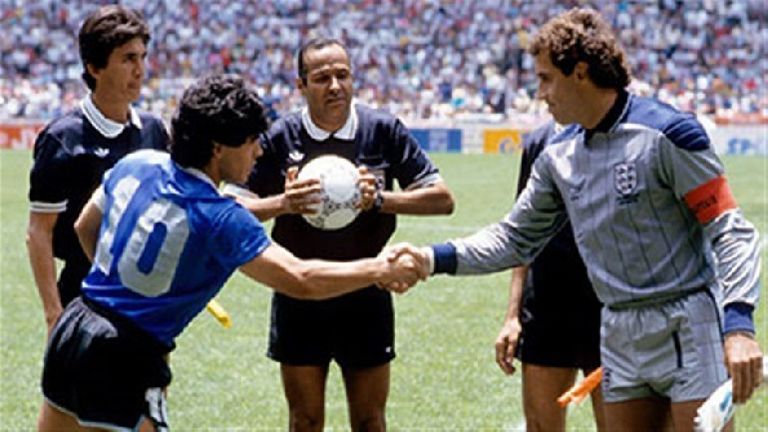مباراة إنجلترا والأرجنتين دييجو أرماندو مارادونا