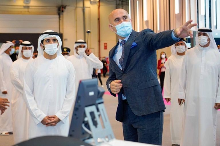 الشيخ حمدان بن محمد بن راشد آل مكتوم، ولي عهد دبي رئيس المجلس التنفيذي يفتتح