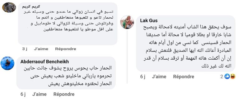 ردود أفعال جزائريين عبر مواقع التواصل الشاب الجزائري ياسر مع الحمار في مغامرة السير 2300 كيلومتر