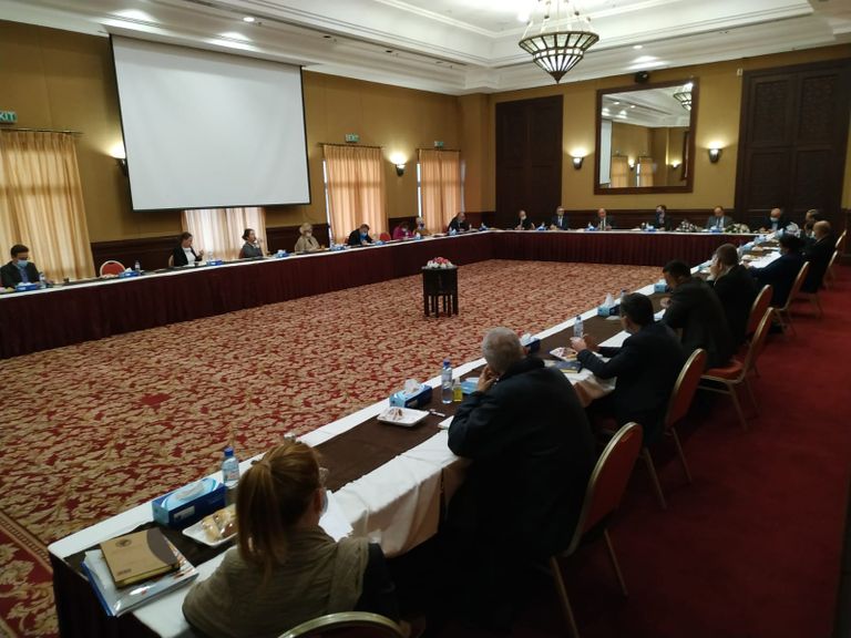 وفد الاتحاد الأوروبي يزور المشفى المخصص لمصابي كورونا