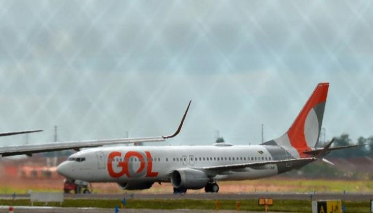 طائرة بوينج 737 ماكس تابعة لخطوط جول البرازيلية بعد هبوطها - أ ف ب